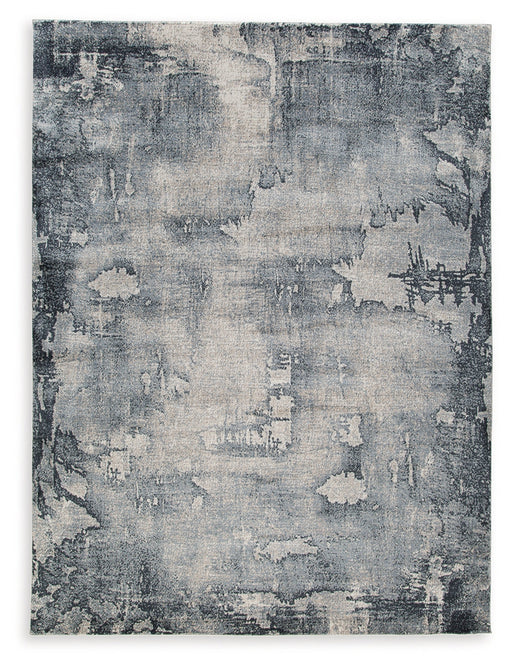 Langrich Blue/Gray/Cream Large Rug - R406131 - Vega Furniture