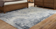 Langrich Blue/Gray/Cream Medium Rug - R406132 - Vega Furniture