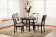 Langwest Brown Dining Table and 4 Chairs (Set of 5) - D422-225 - Vega Furniture