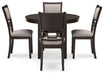 Langwest Brown Dining Table and 4 Chairs (Set of 5) - D422-225 - Vega Furniture