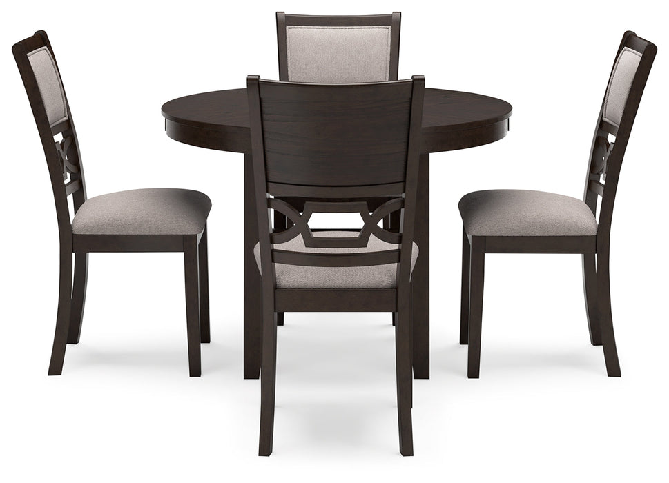 Langwest Brown Dining Table and 4 Chairs (Set of 5) - D422-225 - Vega Furniture