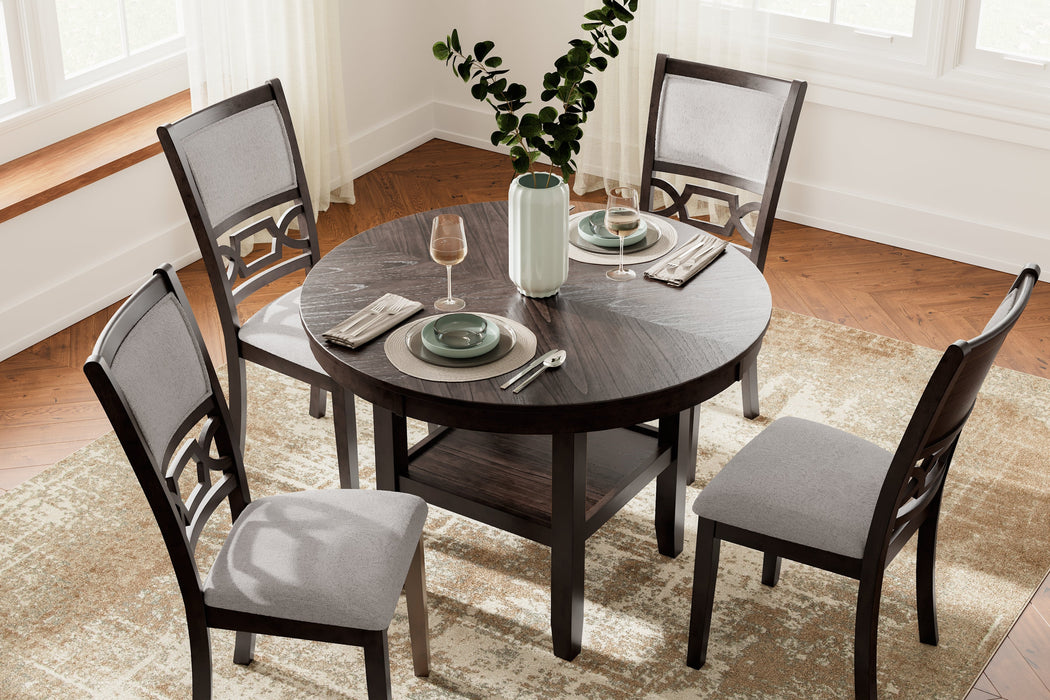Langwest Brown Dining Table and 4 Chairs (Set of 5) - D422-225 - Vega Furniture