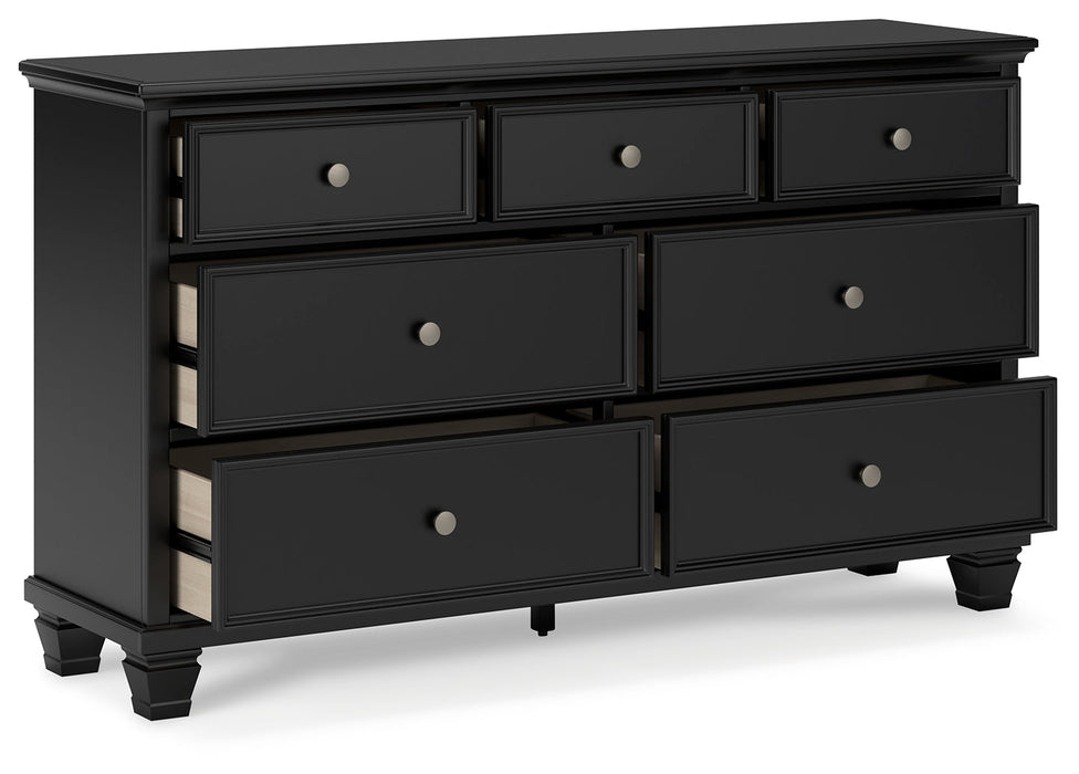 Lanolee Black Dresser - B687-31 - Vega Furniture