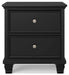 Lanolee Black Nightstand - B687-92 - Vega Furniture