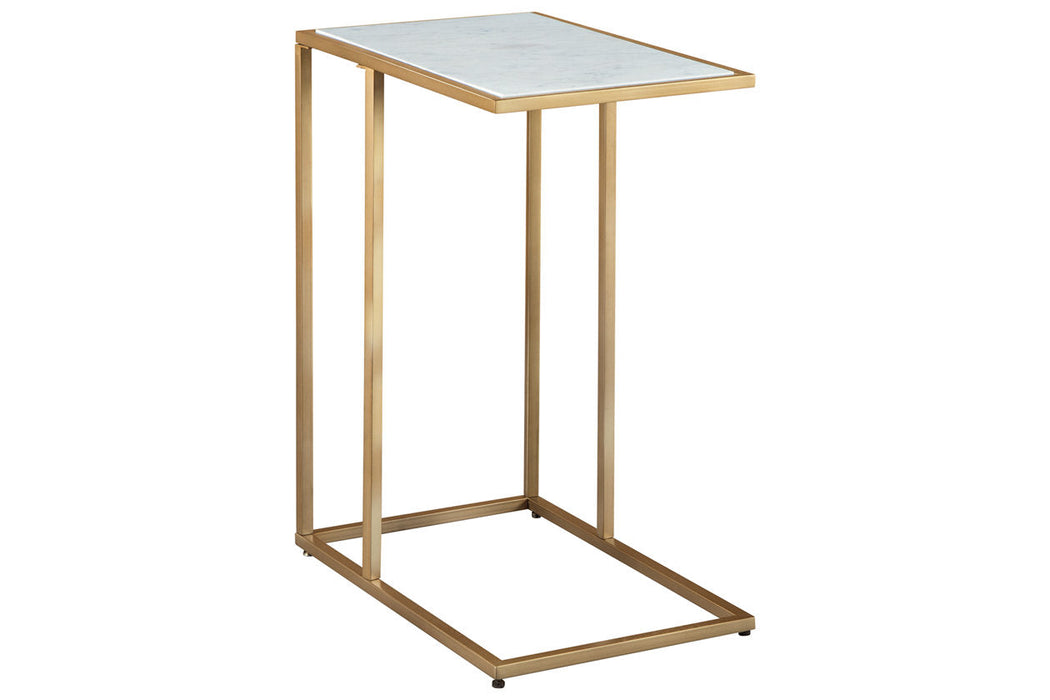 Lanport Champagne/White Accent Table - A4000236 - Vega Furniture