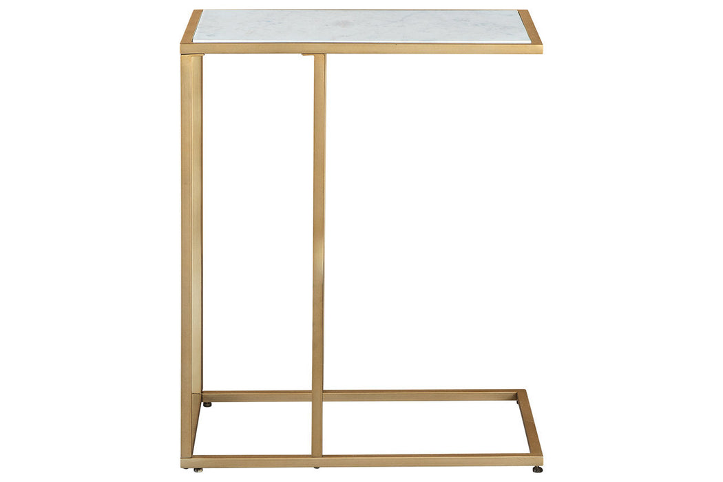 Lanport Champagne/White Accent Table - A4000236 - Vega Furniture