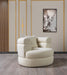 Larissa Ivory Boucle Accent Chair - LARISSAIVORY-CHAIR - Vega Furniture