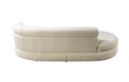 Larissa Ivory Boucle Chaise Lounge - LARISSAIV-CHAISE - Vega Furniture