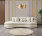 Larissa Ivory Boucle Chaise Lounge - LARISSAIV-CHAISE - Vega Furniture