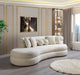 Larissa Ivory Boucle Chaise Lounge - LARISSAIV-CHAISE - Vega Furniture