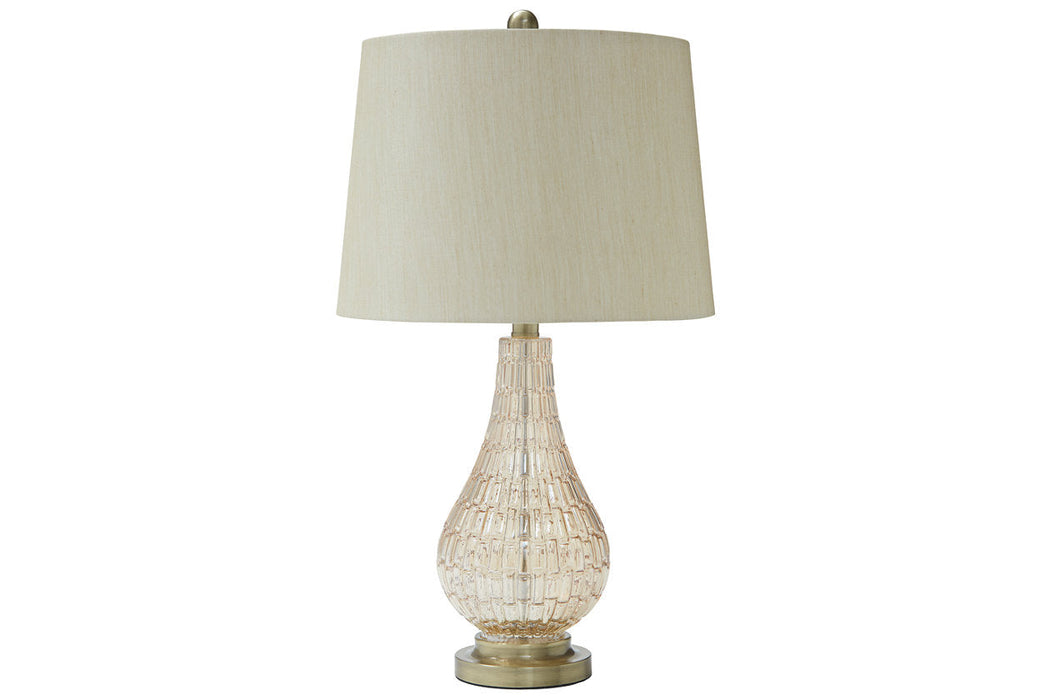 Latoya Champagne Table Lamp - L430594 - Vega Furniture