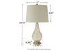 Latoya Champagne Table Lamp - L430594 - Vega Furniture