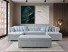 Lauren Pearl Velvet Double Chaise Sectional - LAURENPEARL-SEC - Vega Furniture