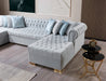 Lauren Pearl Velvet Double Chaise Sectional - LAURENPEARL-SEC - Vega Furniture