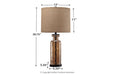 Laurentia Champagne Table Lamp - L431414 - Vega Furniture