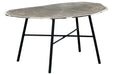 Laverford Chrome/Black Coffee Table - T836-8 - Vega Furniture