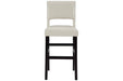 Leektree Ivory/Brown Bar Height Barstool, Set of 2 - D470-330 - Vega Furniture