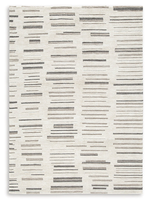 Leesdale Ivory/Brown/Black 5' x 7' Rug - R406422 - Vega Furniture