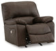 Leesworth Dark Brown Power Recliner - U4380898 - Vega Furniture