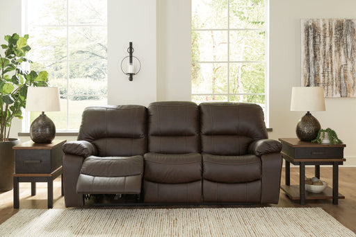 Leesworth Dark Brown Power Reclining Sofa - U4380887 - Vega Furniture