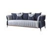 Leina Silver/Gray Velvet Living Room Set - LEINASG-SL - Vega Furniture