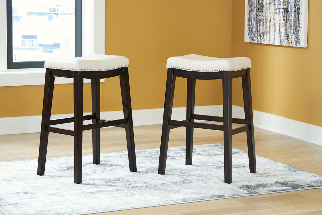 Lemante Ivory/Brown Bar Height Barstool, Set of 2 - D270-230 - Vega Furniture