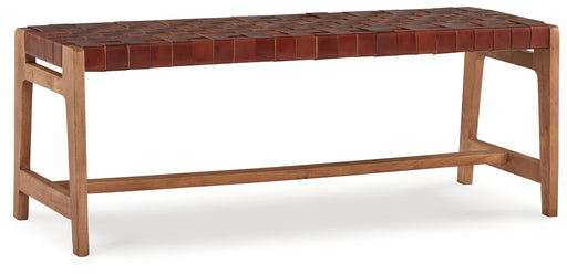 Lemmund Natural/Brown Accent Bench - A3000682 - Vega Furniture