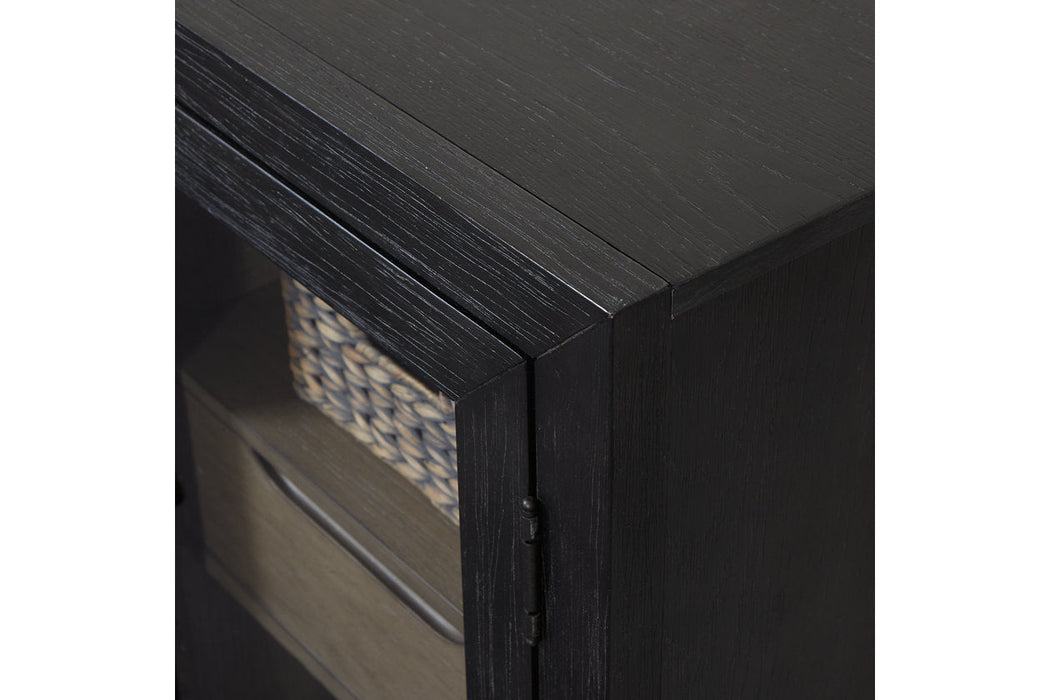 Lenston Black/Gray Accent Cabinet - A4000508 - Vega Furniture