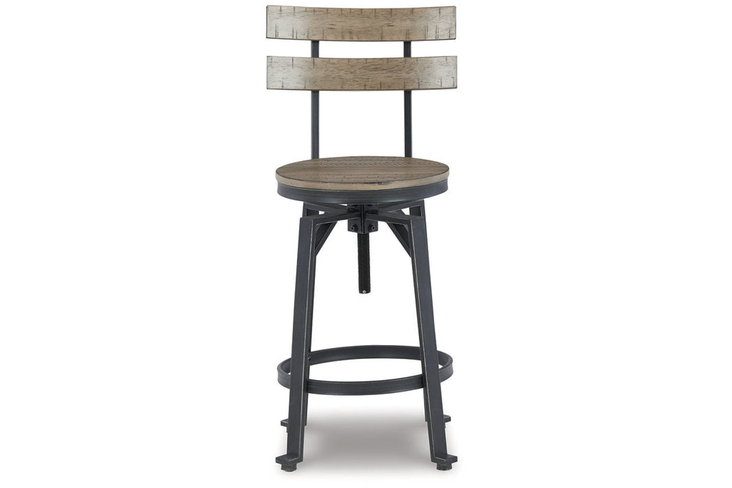 Lesterton Light Brown/Black Counter Height Barstool, Set of 2 - D334-124 - Vega Furniture