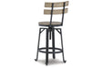 Lesterton Light Brown/Black Counter Height Barstool, Set of 2 - D334-124 - Vega Furniture