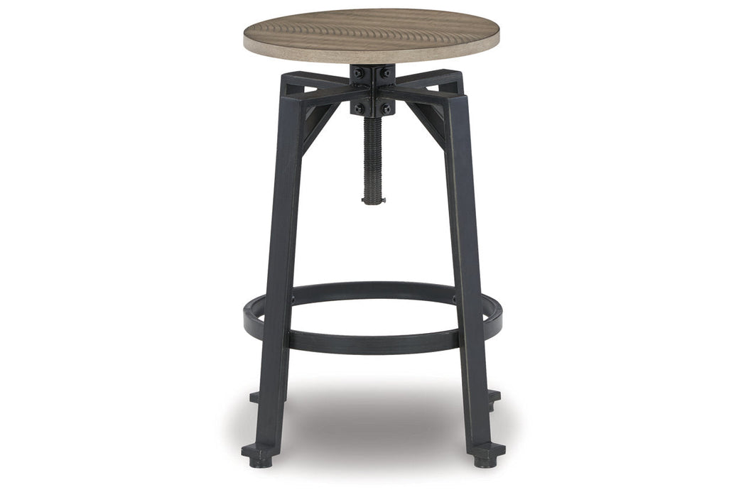 Lesterton Light Brown/Black Counter Height Stool, Set of 2 - D334-024 - Vega Furniture