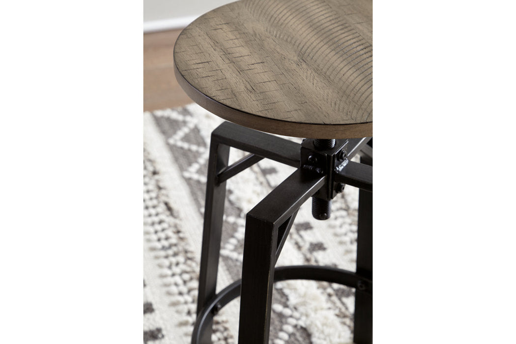 Lesterton Light Brown/Black Counter Height Stool, Set of 2 - D334-024 - Vega Furniture