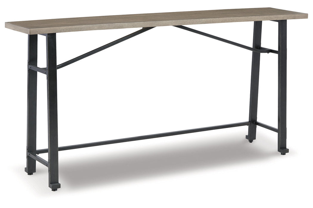 Lesterton Light Brown/Black Long Counter Table - D334-52 - Vega Furniture