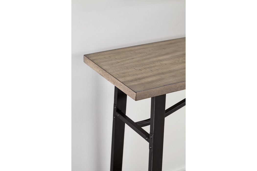 Lesterton Light Brown/Black Long Counter Table - D334-52 - Vega Furniture