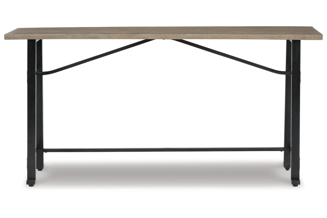 Lesterton Light Brown/Black Long Counter Table - D334-52 - Vega Furniture