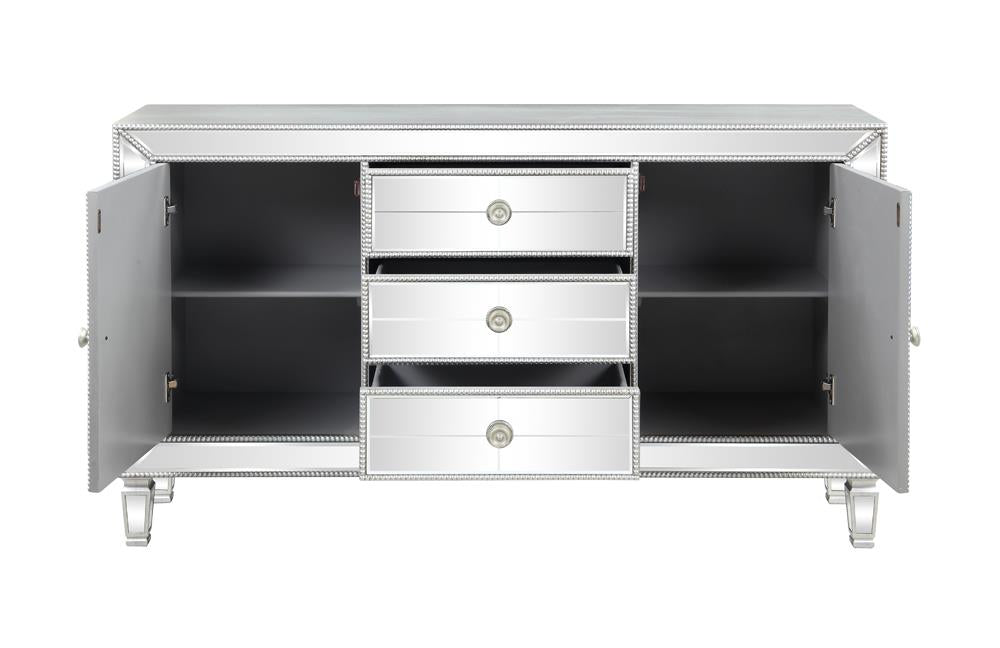 Leticia Silver 3-Drawer Accent Cabinet - 950825 - Vega Furniture