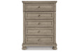 Lettner Light Gray Chest of Drawers - B733-45 - Vega Furniture