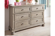 Lettner Light Gray Dresser - B733-21 - Vega Furniture