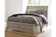 Lettner Light Gray Full Sleigh Bed - SET | B733-183 | B733-84S | B733-87 - Vega Furniture