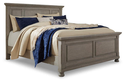 Lettner Light Gray King Panel Bed - SET | B733-56 | B733-58 | B733-97 - Vega Furniture