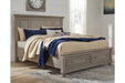 Lettner Light Gray King Panel Storage Bed - SET | B733-58 | B733-76 | B733-99 - Vega Furniture