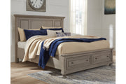 Lettner Light Gray King Panel Storage Bed - SET | B733-58 | B733-76 | B733-99 - Vega Furniture