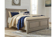 Lettner Light Gray King Sleigh Bed - SET | B733-56 | B733-78 | B733-97 - Vega Furniture