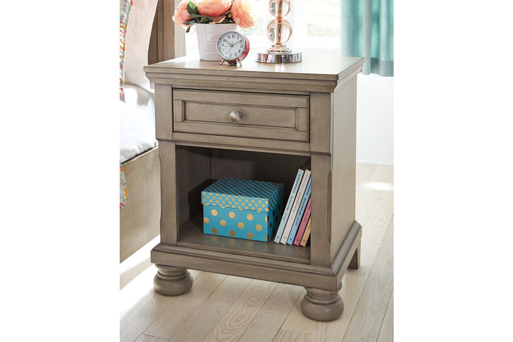 Lettner Light Gray Nightstand - B733-91 - Vega Furniture