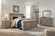 Lettner Light Gray Panel Bedroom Set - SET | B733-54 | B733-57 | B733-96 | B733-92 | B733-46 - Vega Furniture