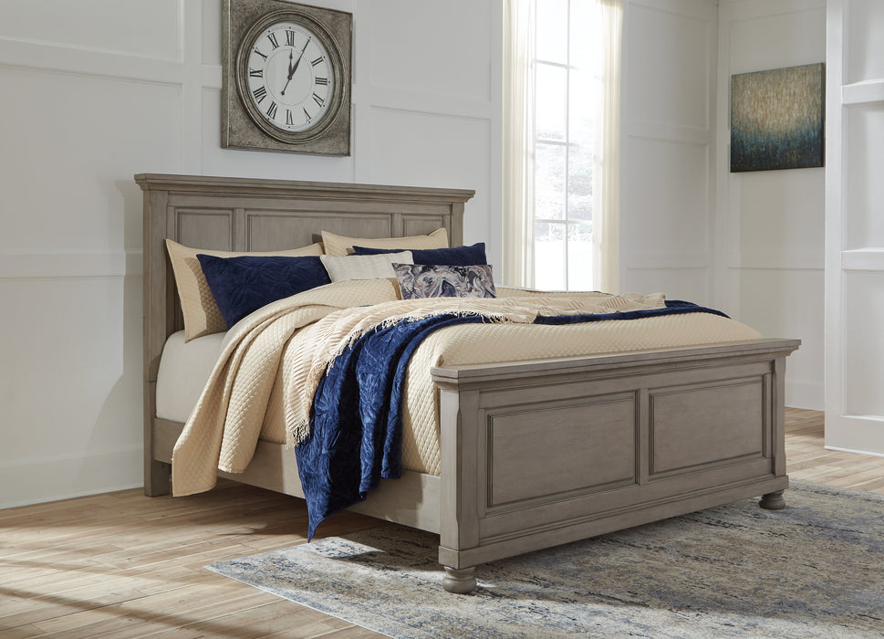 Lettner Light Gray Panel Bedroom Set - SET | B733-54 | B733-57 | B733-96 | B733-92 | B733-46 - Vega Furniture