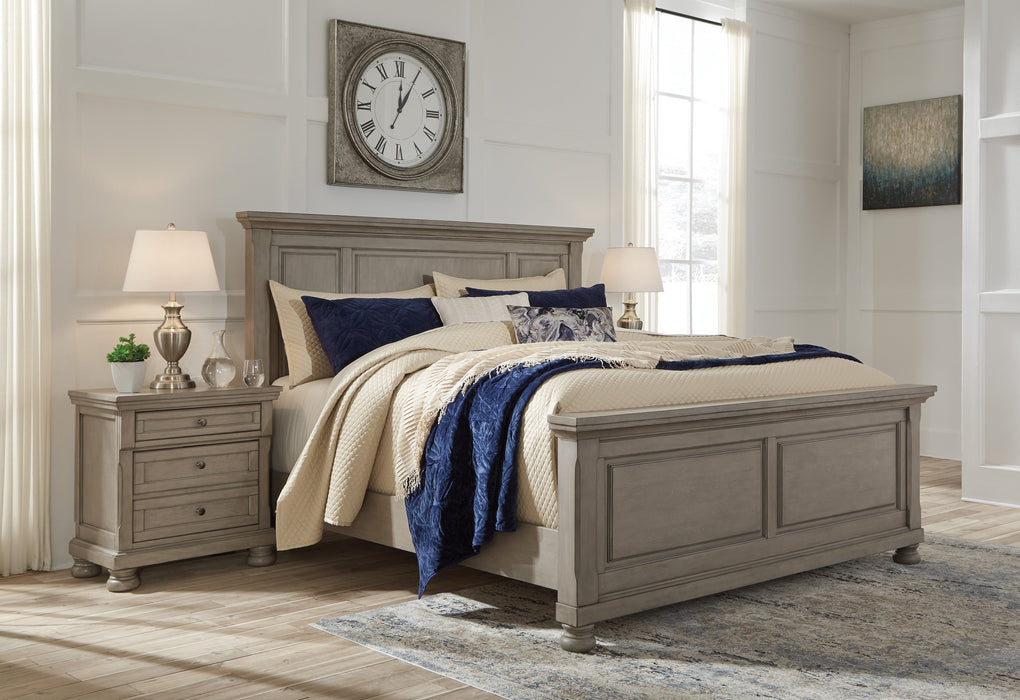 Lettner Light Gray Panel Bedroom Set - SET | B733-54 | B733-57 | B733-96 | B733-92 | B733-46 - Vega Furniture