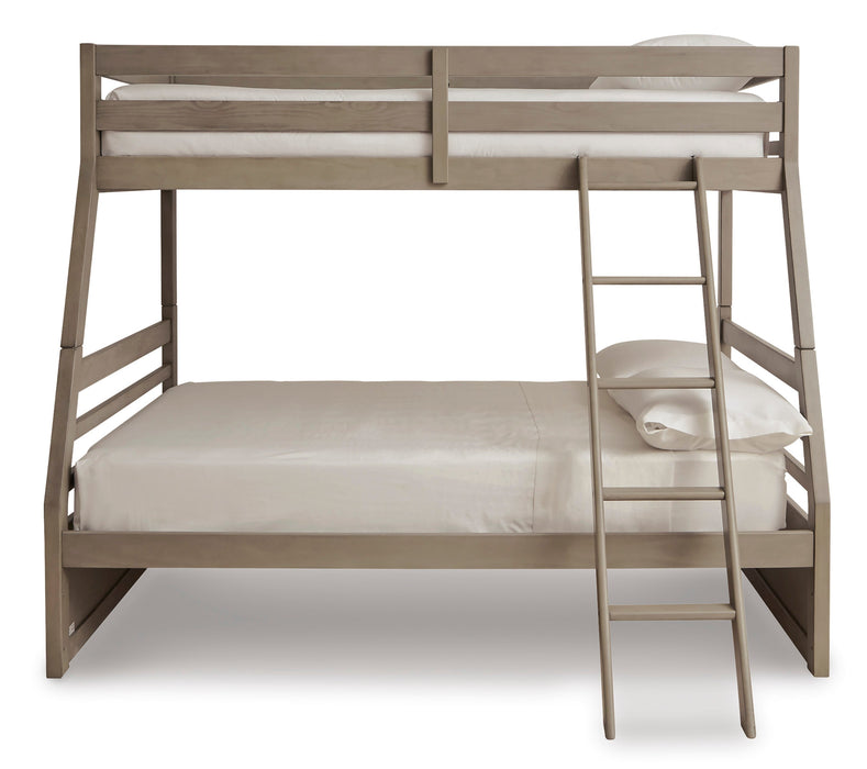 Lettner Light Gray Twin over Full Bunk Bed - SET | B733-58P | B733-58R - Vega Furniture