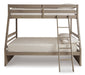 Lettner Light Gray Twin over Full Bunk Bed - SET | B733-58P | B733-58R - Vega Furniture