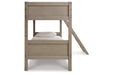 Lettner Light Gray Twin/Twin Bunk Bed with Ladder - B733-59 - Vega Furniture